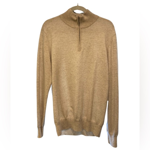 State Cashmere Quarter Zip Polo Sweater - Picture 4 of 6